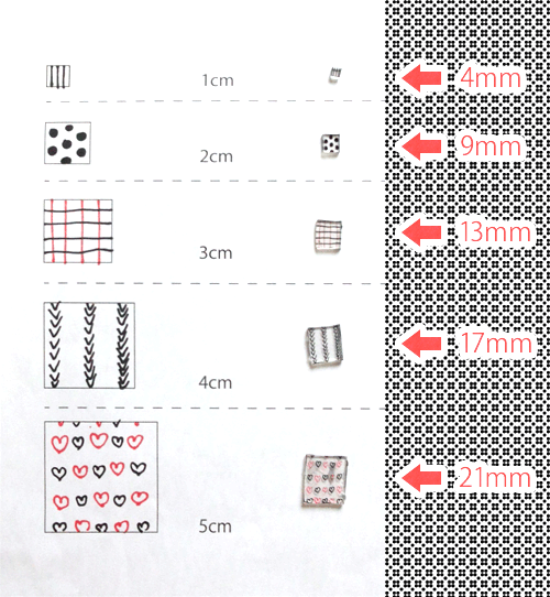 プラバンの縮み具合検証 手芸ブログ Sound ａｃｃｅｓｓｏｒｙ